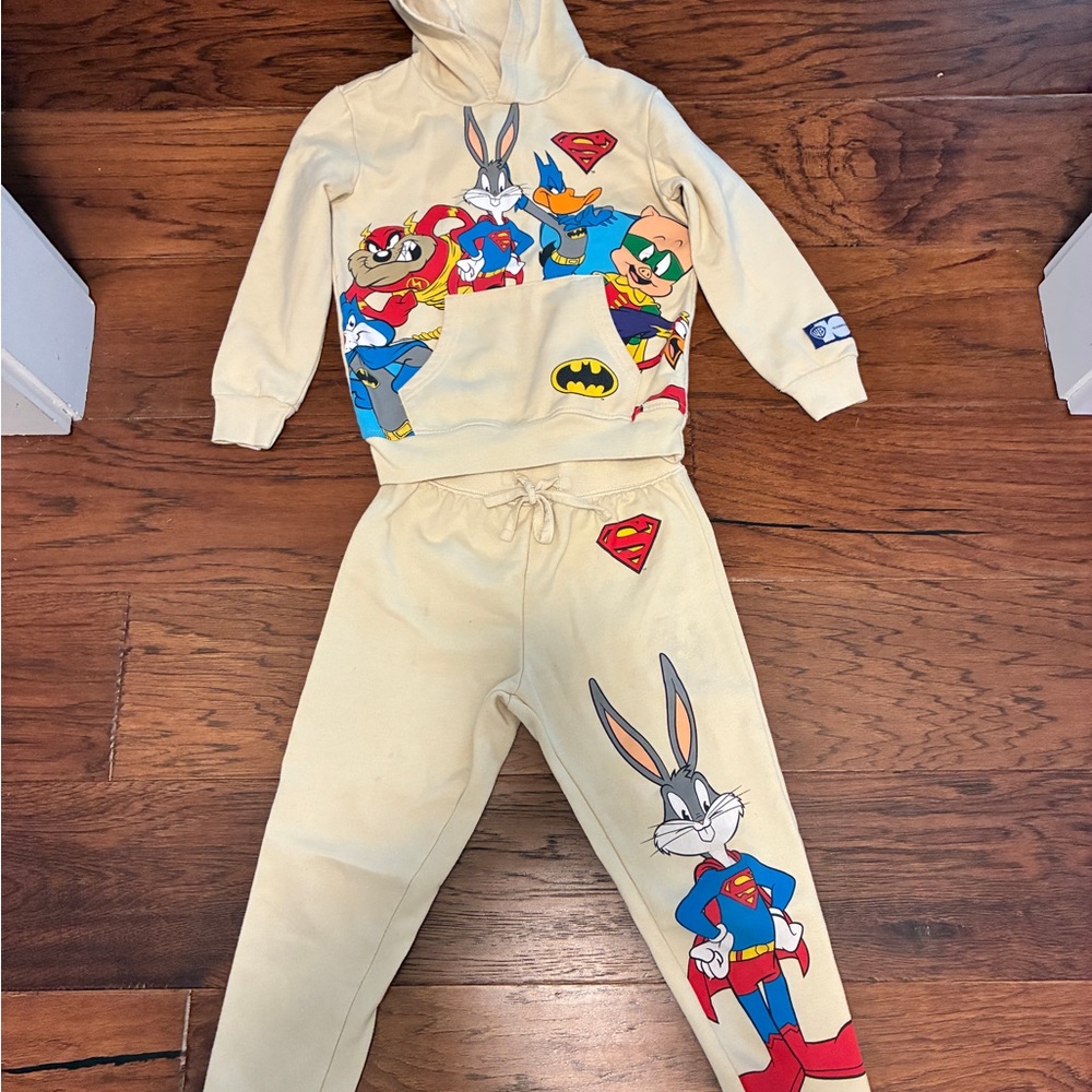 RARE Warner Bros. x DC Comics Kids Jogger Set - Size 6/7